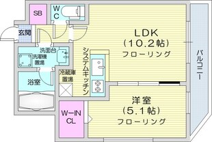 アークネスト円山の物件間取画像